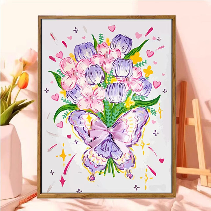 Dekorative Florale Schmetterlings Wandkunst Karnz