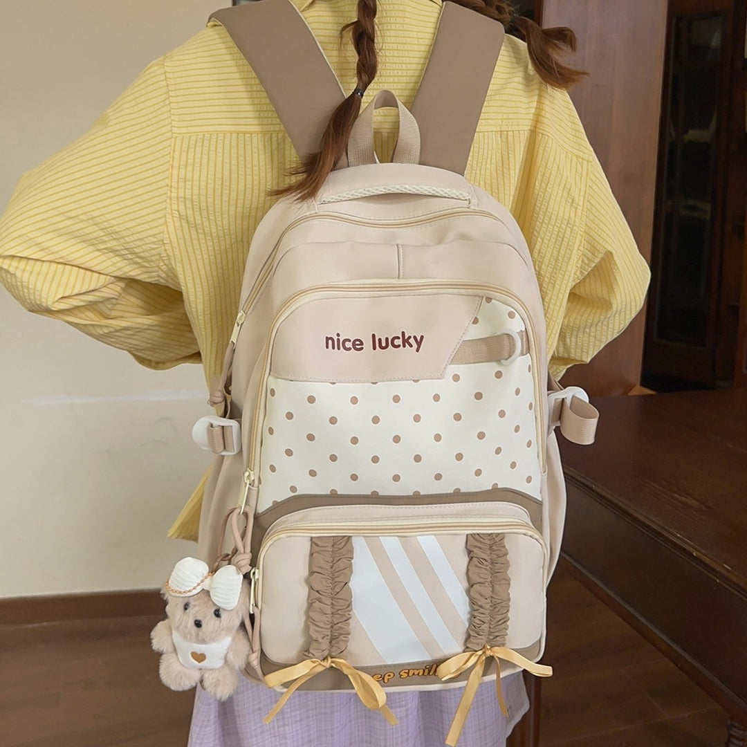Stylischer multifunktionaler Rucksack mit niedlichen Charms Karnz