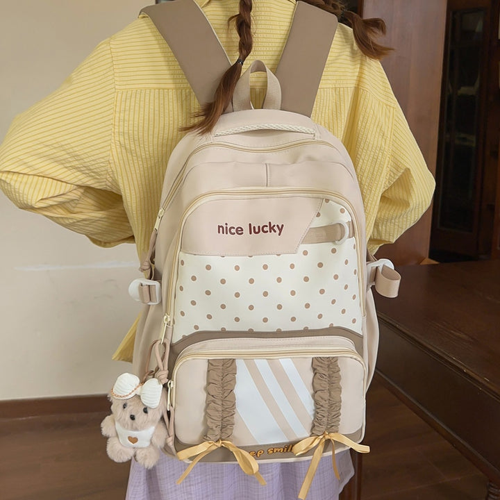 Stylischer multifunktionaler Rucksack mit niedlichen Charms Karnz