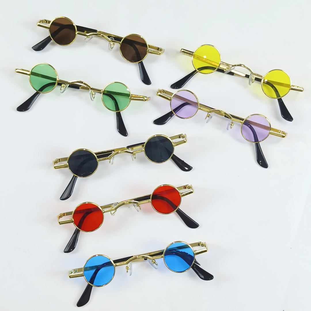 Damen Runde Sonnenbrille im Vintage-Stil Karnz