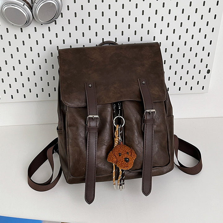 Vintage Leder Zugband Rucksack Karnz