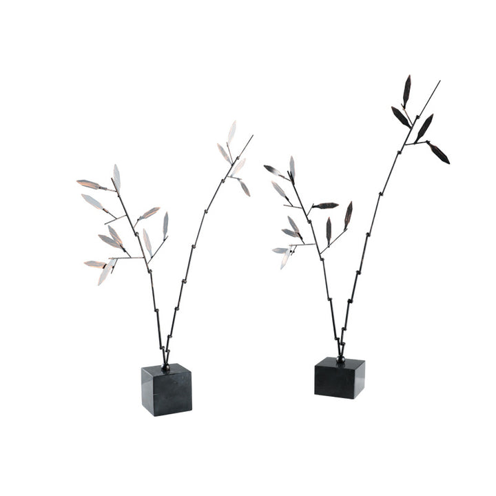 Minimalistische Metallblatt Skulptur