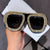 Damen Glamouröse Sonnenbrille mit extravagantem Kristallrahmen Karnz