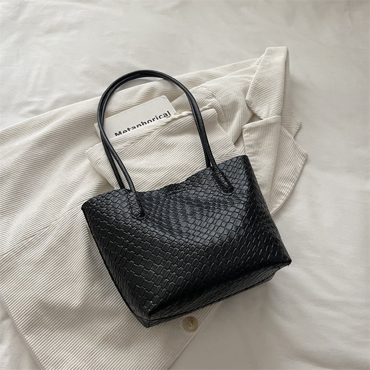 Gewebte strukturierte Handtasche
