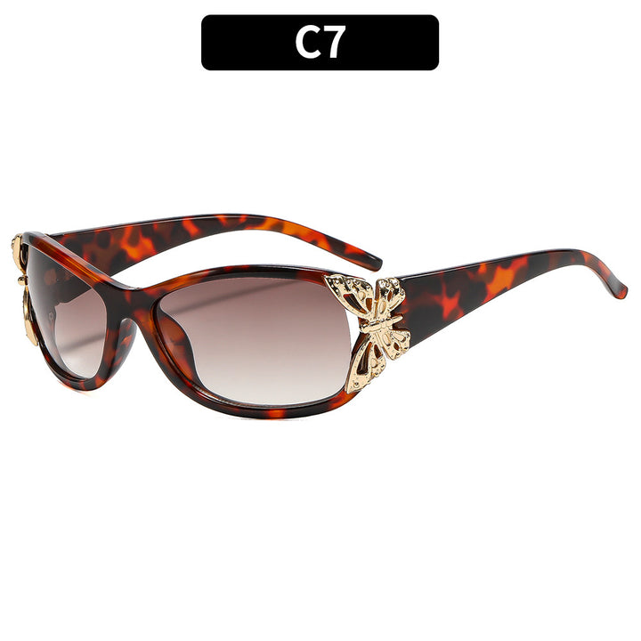Schmetterlings-Akzent Katzenaugen-Sonnenbrille