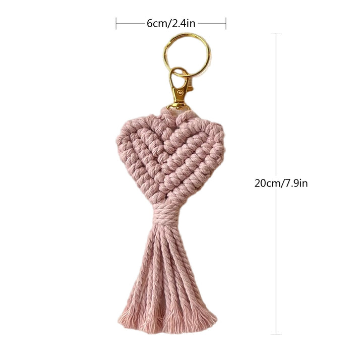 Macrame Herz Schlüsselbund Halter Karnz