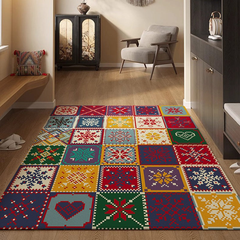 Vibrant Geometric Outdoor Teppich