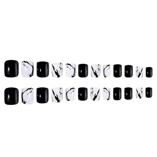 Kunstnagelset mit luxuriösem Marmor-Design und elegantem Hochglanz-Finish Karnz