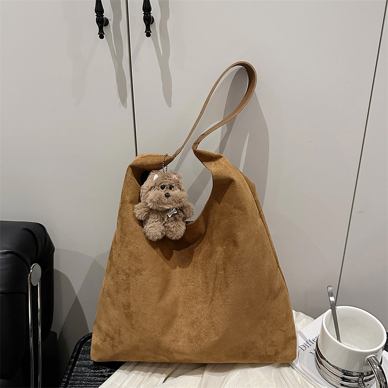 Wildleder Slouchy Hobo Bag Karnz