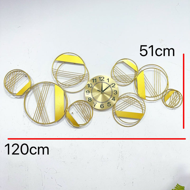 Abstrakte geometrische Wanduhr Kunst Karnz