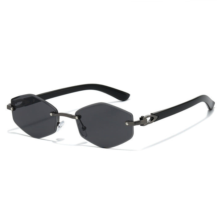 Futuristische sechseckige Rahmen Sonnenbrille Karnz