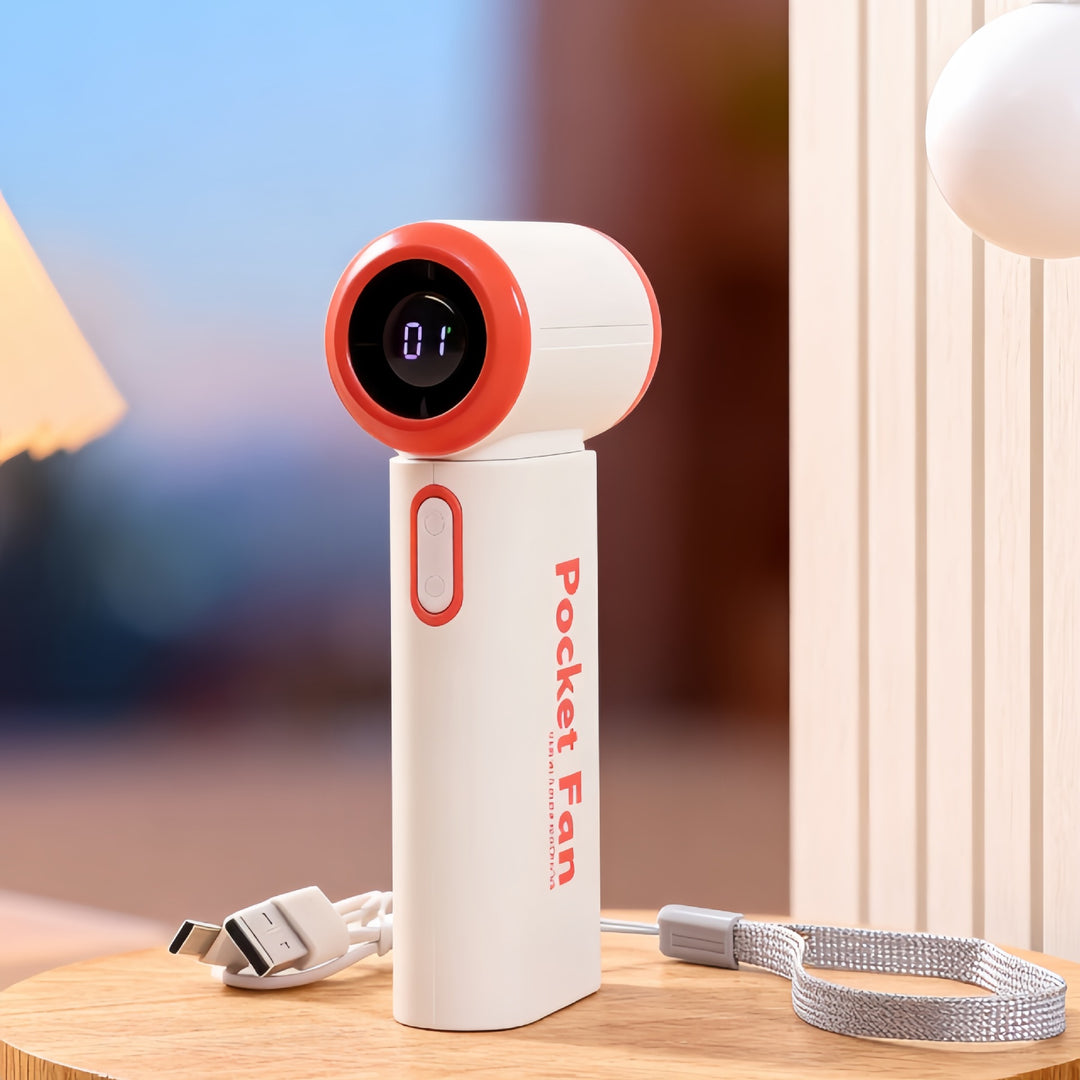 Damen Tragbarer Mini-Ventilator mit leistungsstarkem Akku und kompaktem Design Karnz