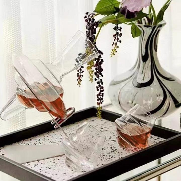 Einzigartiges Dekantier-Weinbelüfter-Set