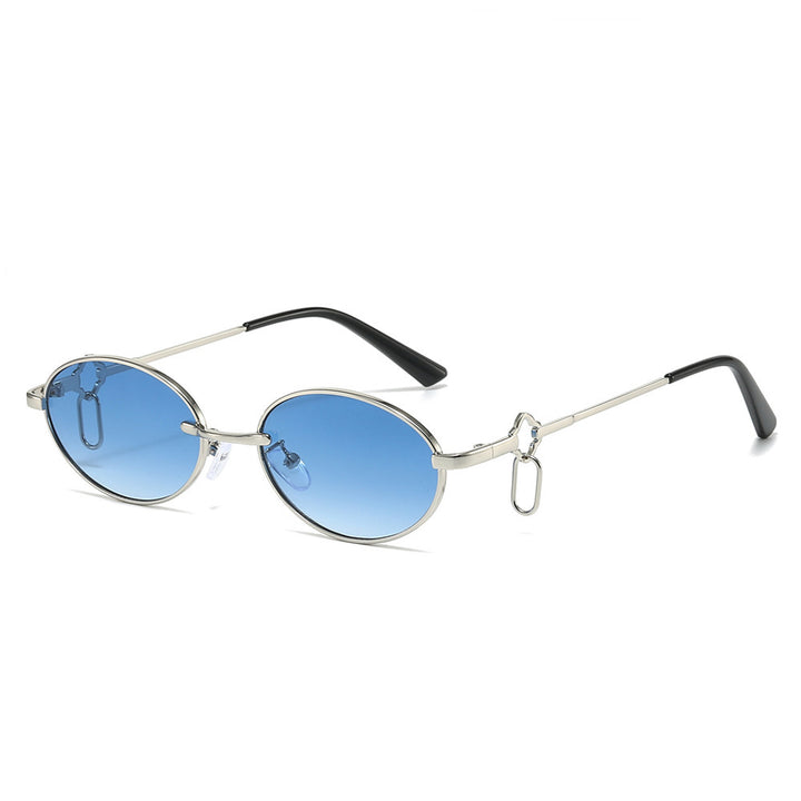 Vintage-inspirierte runde Rahmen-Sonnenbrille Karnz