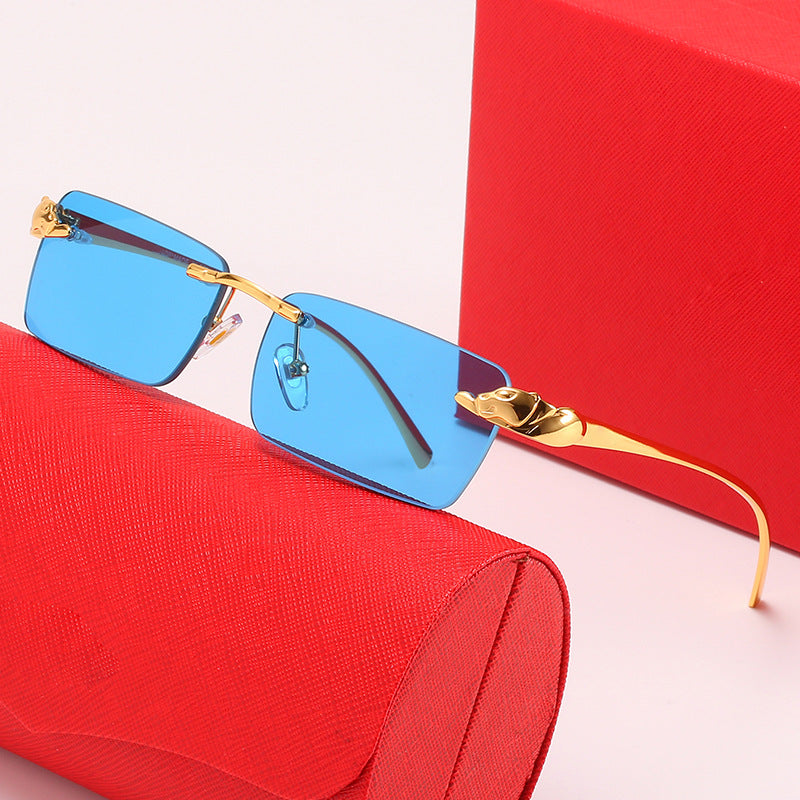 Damen modische Sonnenbrille mit elegantem Metallrahmen und innovativen Gläsern Karnz