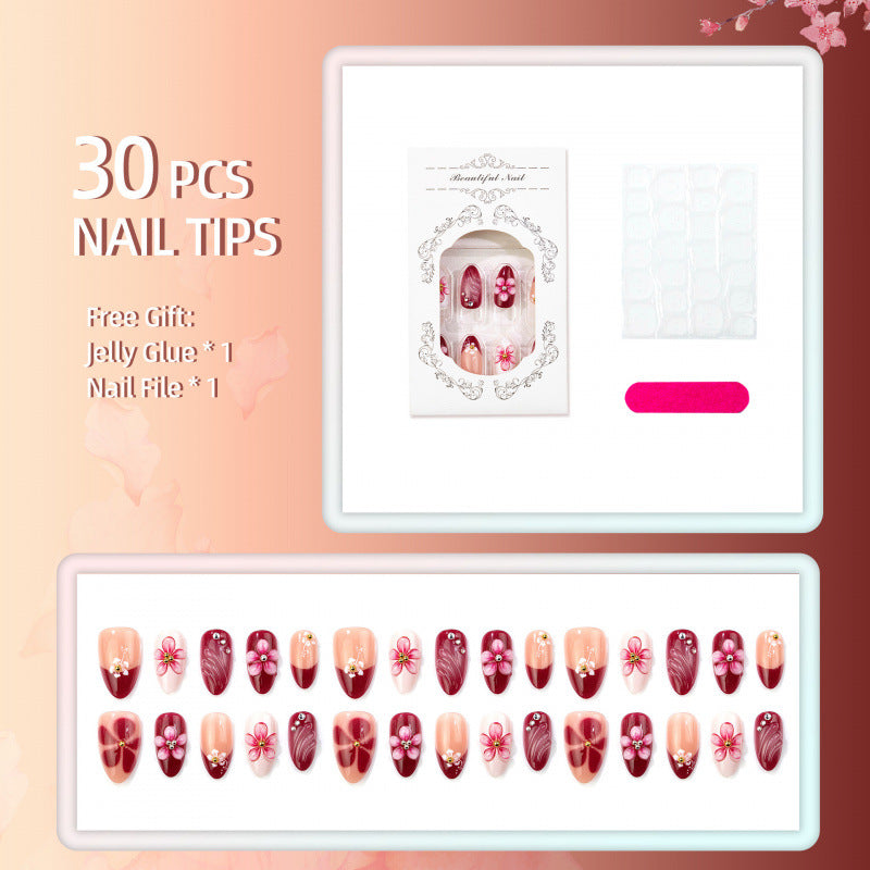 Künstlerisches Press-On Nagelset