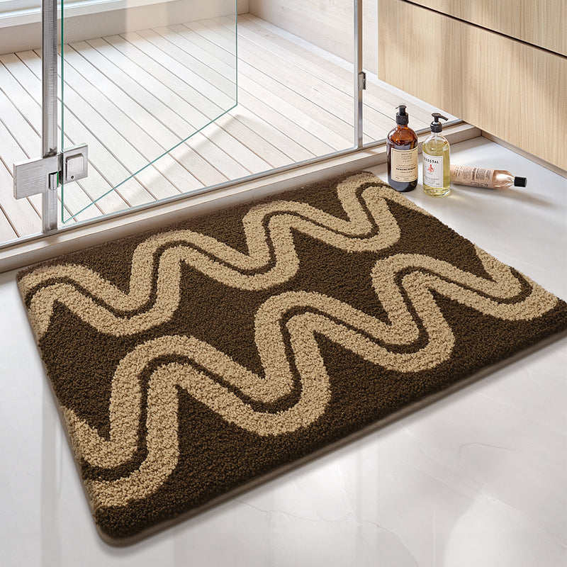 Absorbierender geometrischer Muster-Badematte