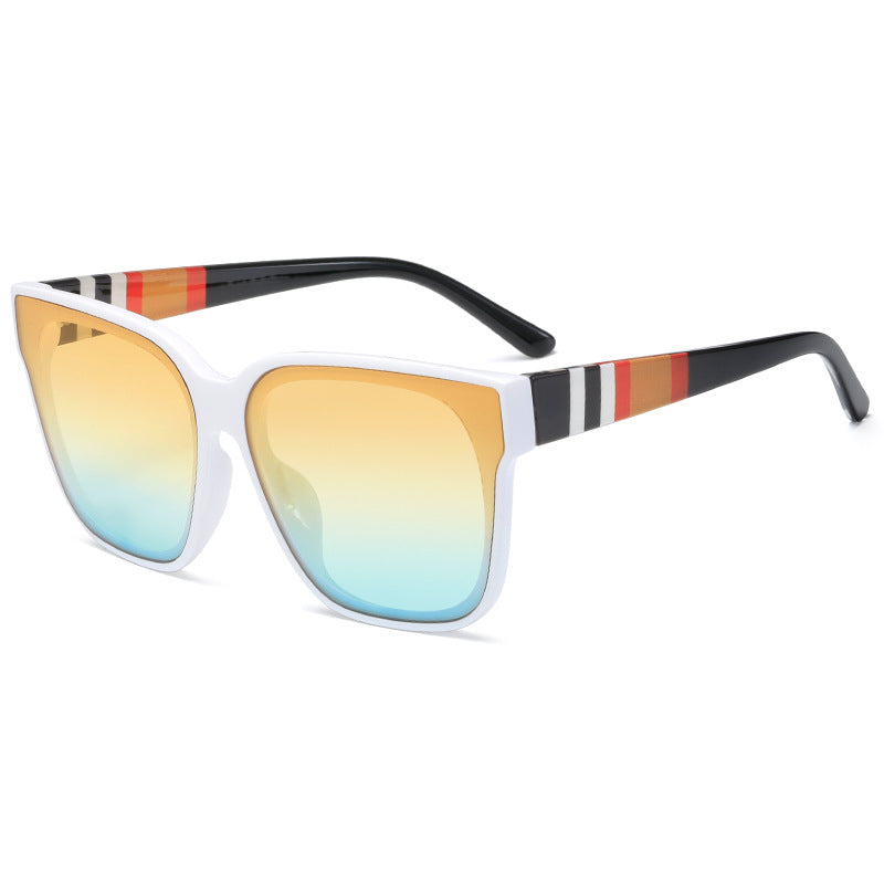 Damen modische Sonnenbrille mit markantem Oversized-Rahmen und UV-Schutz Karnz