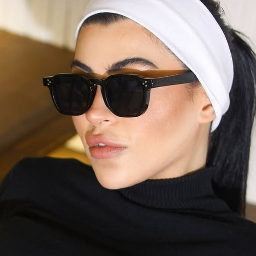 Damen modische Sonnenbrille im trendigen Hexagon-Design Karnz