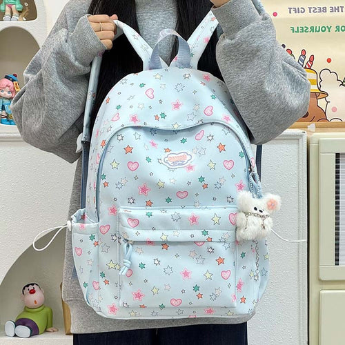 Verspielter Sternen-Print-Rucksack Karnz