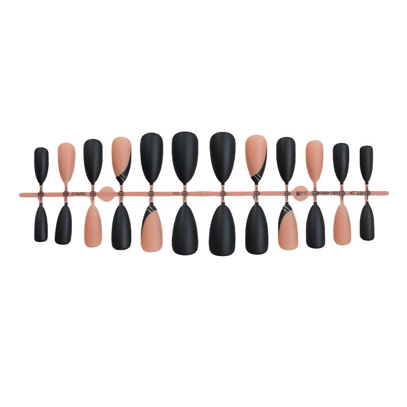 Elegantes Press-On Nagelset mit Matt- und Glanz-Finish Karnz