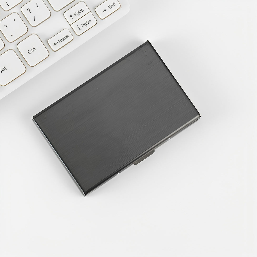 Premium Slim Aluminium Visitenkartenhalter