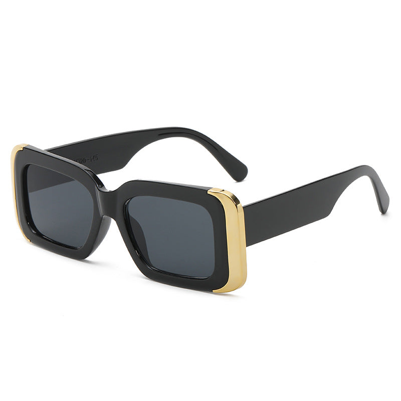 Damen Oversized-Sonnenbrille im modernen Animal-Print-Design Karnz