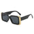 Damen Oversized-Sonnenbrille im modernen Animal-Print-Design Karnz