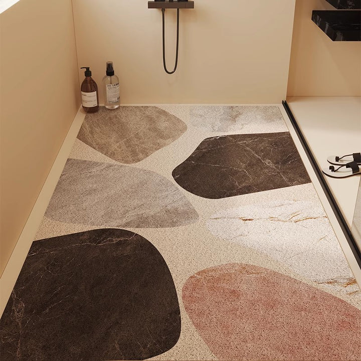 Terrazzo Stil Badezimmermatte Karnz