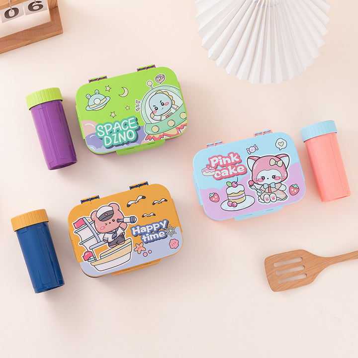 Verspieltes Themen Lunchbox-Set