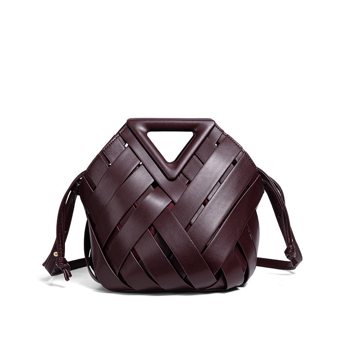 Gewebte Leder-Handtasche Karnz