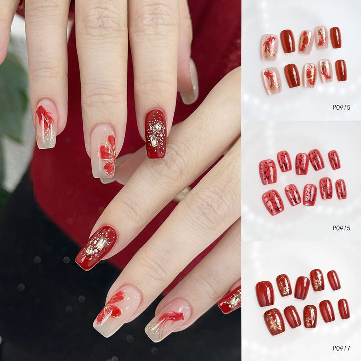Künstlerisches Nagelkunst Press-On Nägel Set