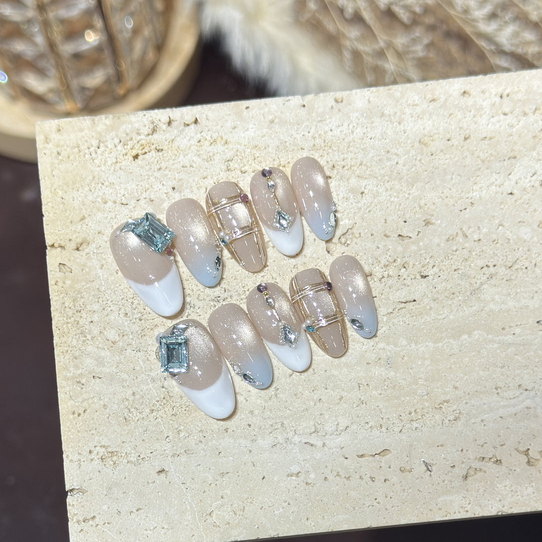 Elegantes Premium Press-On Nagelset