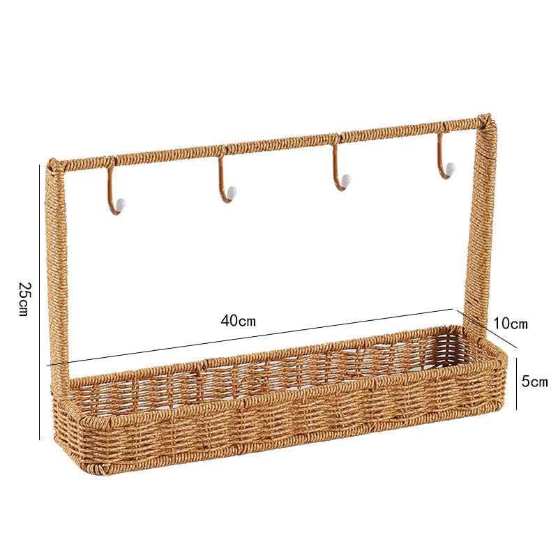Unisex Vielseitiger Aufbewahrungskorb mit Haken Karnz