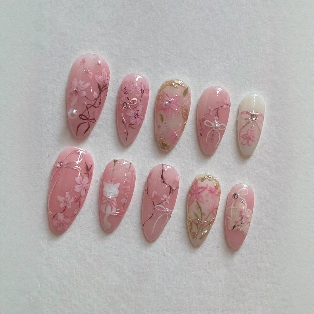 Künstlerisches Press-On Nagelkunstset Karnz