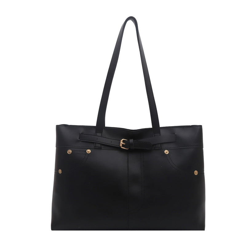Chic Faux Leder Tote Bag