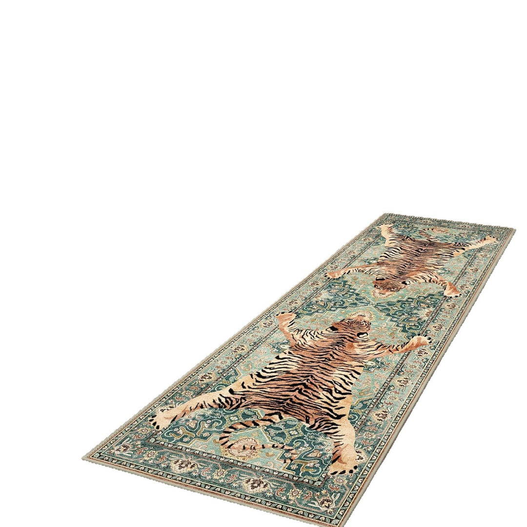 Stylischer Leopardenmuster-Läufer Teppich