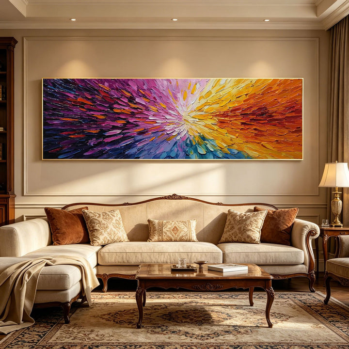 Abstrakte expressionistische Leinwandkunst für Innenräume