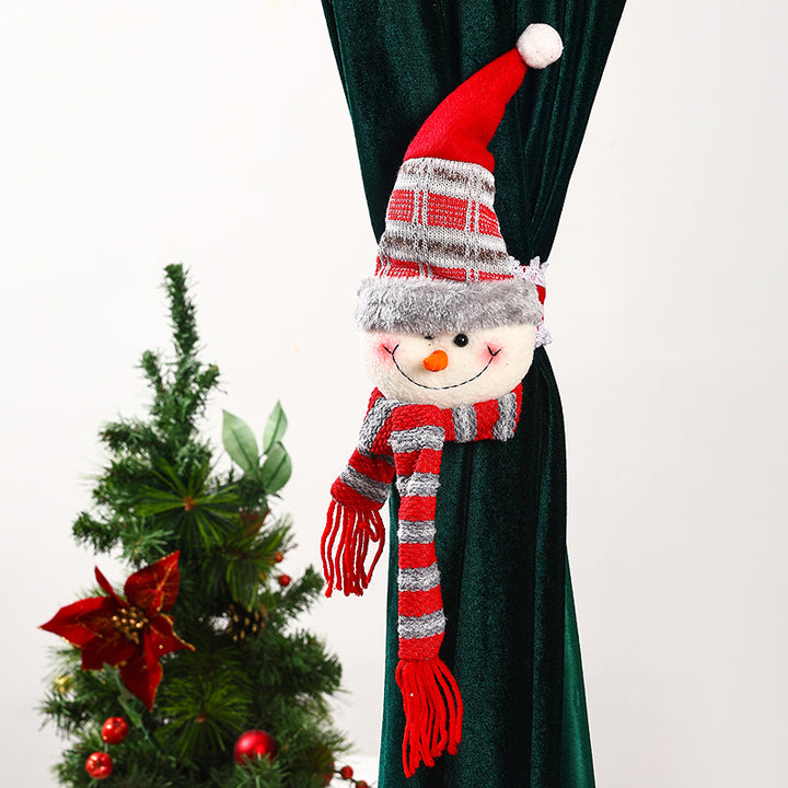 Dekorative Vorhanghalter mit Weihnachtselch-Motiv Karnz