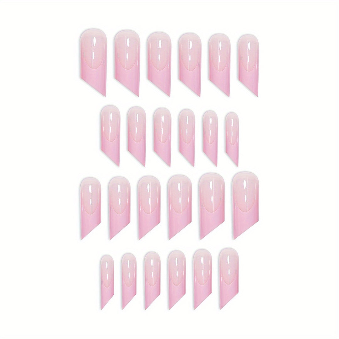 Skulptierte Stiletto Press-On Nagelset Karnz