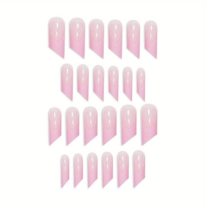 Skulptierte Stiletto Press-On Nagelset Karnz