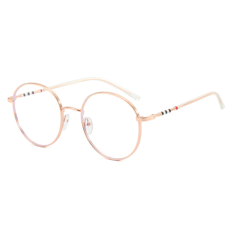 Damen modische runde Sonnenbrille mit elegantem Metallrahmen Karnz