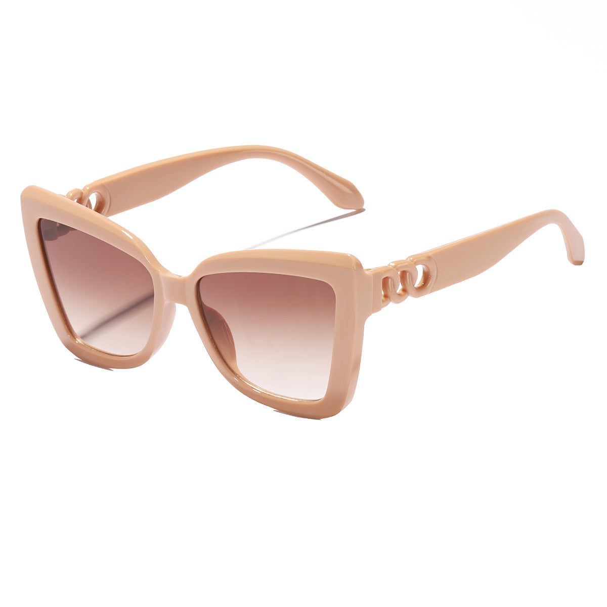 Damen modische Sonnenbrille mit auffälligem Design und robustem Rahmen Karnz