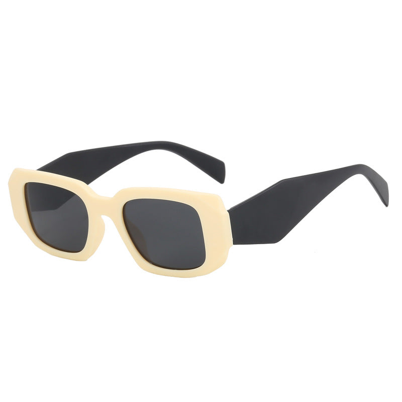 Damen modische oversized Sonnenbrille im angesagten Rechteck-Design Karnz