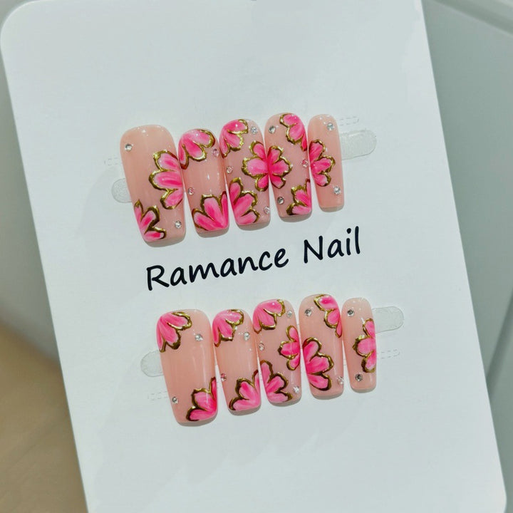 Floral Blossom Nagelkunstset Karnz
