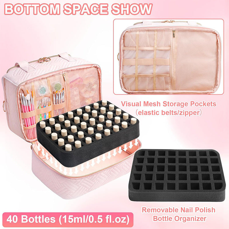 Kosmetik-Organizer Tasche mit Abnehmbaren Fächern Karnz