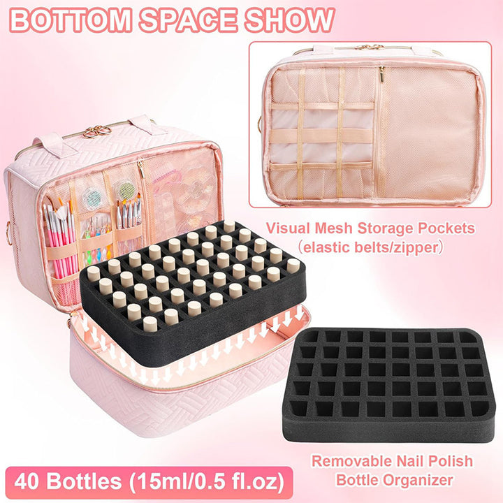 Kosmetik-Organizer Tasche mit Abnehmbaren Fächern Karnz