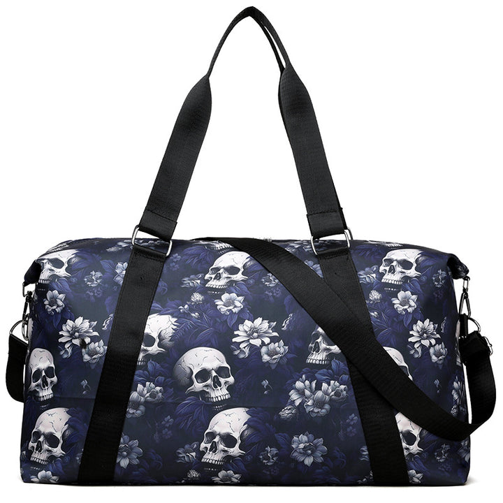 Künstlerischer Skull Print Duffle Bag Karnz
