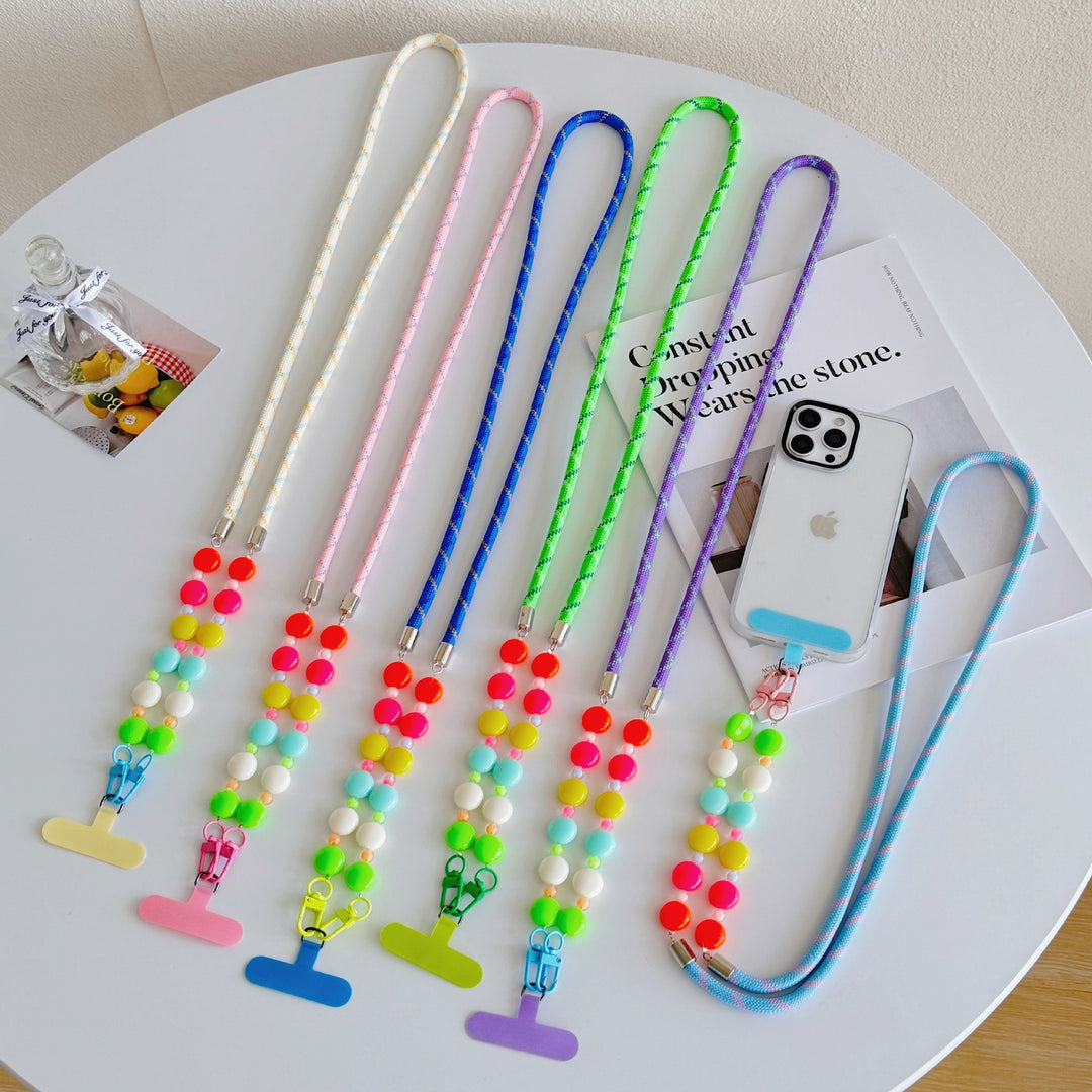 Handykette mit bunten Perlen Karnz