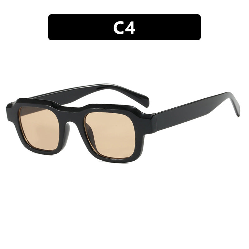 Damen moderne quadratische Sonnenbrille mit schützendem Polycarbonat-Rahmen Karnz